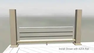 TimberTech RadianceRail with Glass Installation