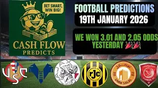 FOOTBALL PREDICTIONS TODAY 19/1/2026 SOCCER PREDICTIONS TODAY ┃BETTING TIPS, #footballpredictions
