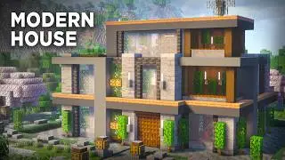 Minecraft Modern Survival House Tutorial (Full Interior + FREE Schematic)