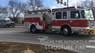 Poudre Fire Authority structure fire response