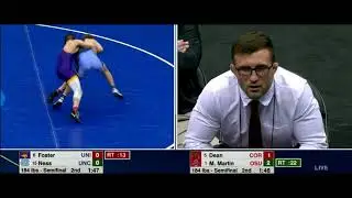 NCAA 2019 Drew Foster vs Chip Ness  and Myles Martin vs Max Dean