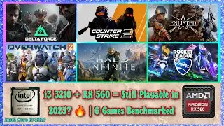 i3 3210 + RX 560 = всё ещё играбельно в 2025 году? 🔥 | 6 игр, протестированных в тестовом режиме