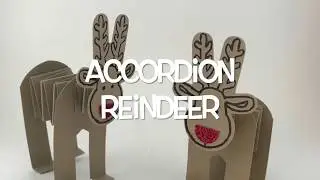 Accordian Reindeer: Stampin' Up! Cookie Cutter Builder Punch