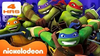 TMNT | MARATON 4+ Jam Pertarungan TERBAIK Ninja Turtles dari Musim 1, 2 & 3! | Nickelodeon Bahasa