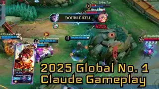 Top Global No. 1 Claude 2025 Gameplay - 77% WR, MVP, dominated and finished game in 10 mins! - MLBB