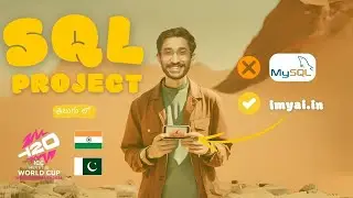 SQL Project on 🏏 IND Vs PAK T20 World Cup | SQL Project in telugu | uday ai