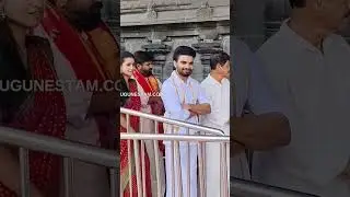 Anchor Pradeep With Deepika Pilli In Tirumala Queue Line
