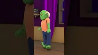 Zombies Inside The Haunted House #shorts #hooplahalloween #funny #zombie #kidssongs