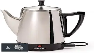 Presto 02811 Stainless Steel Electric Coffee Percolator 12 Cups Easy Pour Spout Stay Cool
