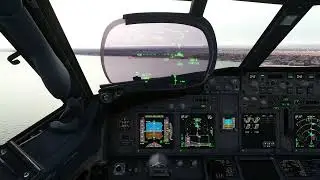 QF 737 low cloud ceiling landing into ADL with crosswind - MSFS