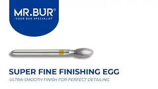 ISO SF379 Super Fine Finishing Egg Diamond Bur FG | MR.BUR