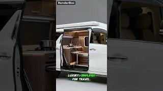 $100,000 Toyota Alphard Luxury Camper Concept! 💎 #Shorts #LuxuryLife