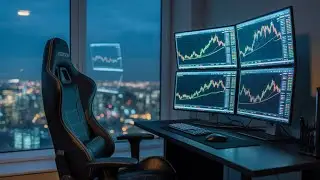 Deep House in a Night Trading Room | Focus Music for Trading, Work, and Study