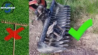 Mini Excavator riddle Rake | Land Clearing