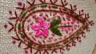 Hand Embroidery|Ribbon Embroidery Tutorial|Wool Embroidery|Ribbon Work On Cushion covers|Ribbon Work