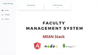 Modern Faculty Management System using Angular and Node JS - Part 10 | Employee Management System