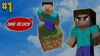 Minecraft but it's only one block|Oneblock Survival Ep#1