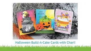 Halloween Build-A-Cake cards with Chari
