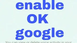 How to enable OK Google detection