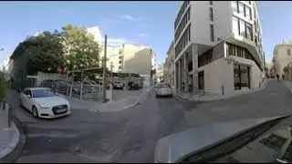 Driving in Athens Greece 360 cam - Insta 360 Cam