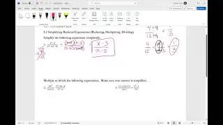 5.2 CC Reduce Multiply Divide Rational Expressions