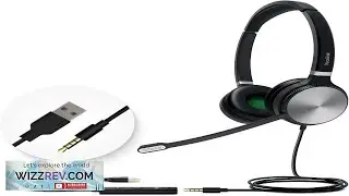 Yealink UH36 Professional USB Headset Wired Headphones for Work Calls and Music