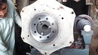 Fiat Tractor 480 Wheel Rim Plate Repairing On Lathe Machine BaBa Mechanical Workshop 2021