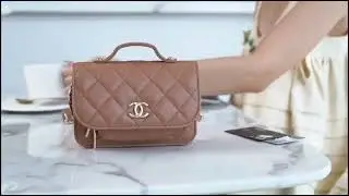 MODEL SHOW: CHANEL SMALL BUSINESS AFFINITY FLAP BAG A93607 B05052 NB356