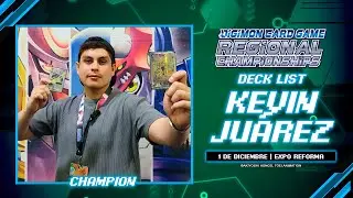 DECK PROFILE | Kevin Juar&eacute;z | Campe&oacute;n Digimon Card Game Regionals | M&eacute;xico, Dic 2024