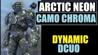 Материал DCUO Arctic Neon Camo Chroma - Мегакапсула Resurgence - DC Universe Online