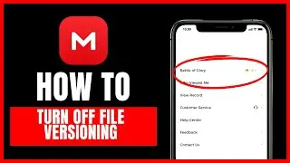 How to turn off file versioning on Mega