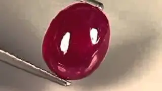 707  4.83 Ct Natural Africa Pinkish Red RUBY Oval Cabochon Gemstone