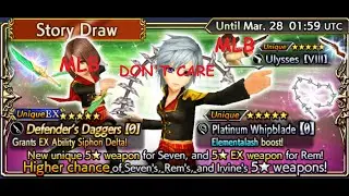Dissidia: Final Fantasy Opera Omnia REM #EX TICKET PULLS ( 70 TIX SACRIFICED ON A BAD BANNER )
