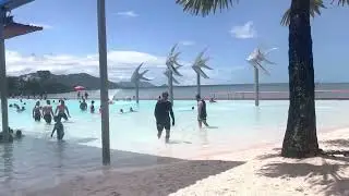 Cairns Esplanade Lagoon ​​​  beach Wowo best times and rains  #cairnslagoon#cairns