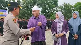PENYERAHAN CENDRAMATA PEDANG DUL FAQQOR KE POLRES BANGKALAN.DARI KIYAI LAINUL QOLBIH HAMZAH.