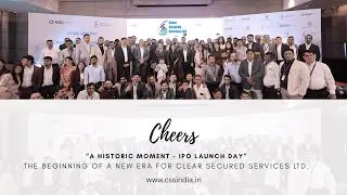 IPO Launch Day Celebration 🎉 | Clear Secured Services Limited