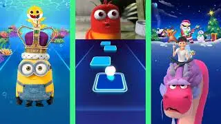 Despicable me vs Larva Family vs Wish Dragon Tiles Hop and coffin dance music
