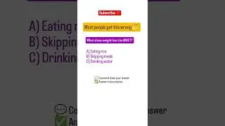 What Slows Weight Loss Most?Simple Health MCQ test your knowledge AA23 theme song allu arjun viral
