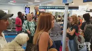 10-3-2017 San Juan, Puerto Rico to Miami International, from crowded airport to relief aid in Miami