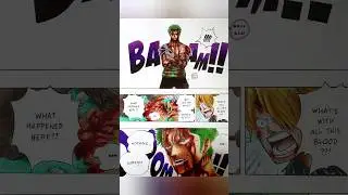 Drawing Zoro's Nothing Happened manga page #onepiece #anime #art