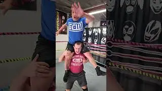 Eli Everfly with an interesting Rana #ProWrestlingMoves #santinobros #prowrestlingschool