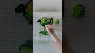 PEASHOOTER 🌱 PLANTS VS ZOMBIES #8bit #lego #pixelart