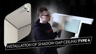 Installation of Shadow Gap Skirting Type 4 &ndash; Plasterboard Ceiling