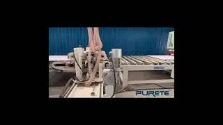Automatic woodworking machine for the PUR laminating machine