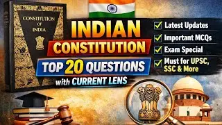 Indian Constitution Most Important Questions | UPSC, SSC, NDA Polity preparation 📝