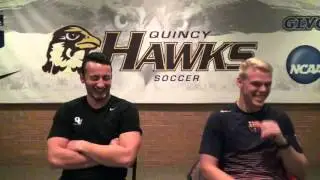 Quincy Men's Soccer - Teammates with Ben Oliver and Scott Ladi