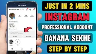 Instagram Par Professional Account Kaise Banaye | How to Create Instagram Professional Account 2024