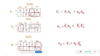 Lecture  video of mod 6 counter using D and T flip flops