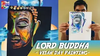 Drawing Lord Buddha from inverted colours 🎨 | Vesak day art ☸️