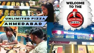 William John's Pizza In Ahmedabad | Unlimited pizza In Ahmedabad | Manchow Couple |